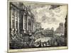 Veduta Della Vasta Fontana Di Trevi-Piranesi-Mounted Art Print