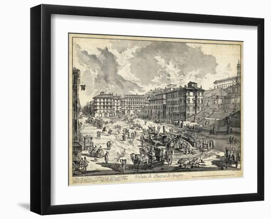 Veduta Di Piazza Di Spagna-Piranesi-Framed Art Print