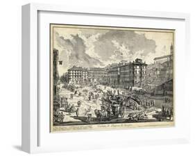 Veduta Di Piazza Di Spagna-Piranesi-Framed Art Print