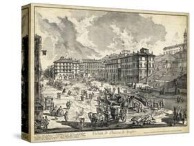 Veduta Di Piazza Di Spagna-Piranesi-Stretched Canvas