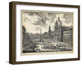 Veduta Di Piazza Navona-Piranesi-Framed Art Print