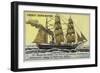 Vega, Ship Used on Adolf Erik Nordenskiold's Expedition to the Northwest Passage, 1878-1879-null-Framed Giclee Print