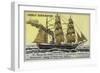 Vega, Ship Used on Adolf Erik Nordenskiold's Expedition to the Northwest Passage, 1878-1879-null-Framed Giclee Print