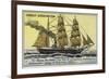 Vega, Ship Used on Adolf Erik Nordenskiold's Expedition to the Northwest Passage, 1878-1879-null-Framed Giclee Print