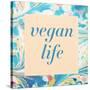 Vegan Life-Swedish Marble-Stretched Canvas