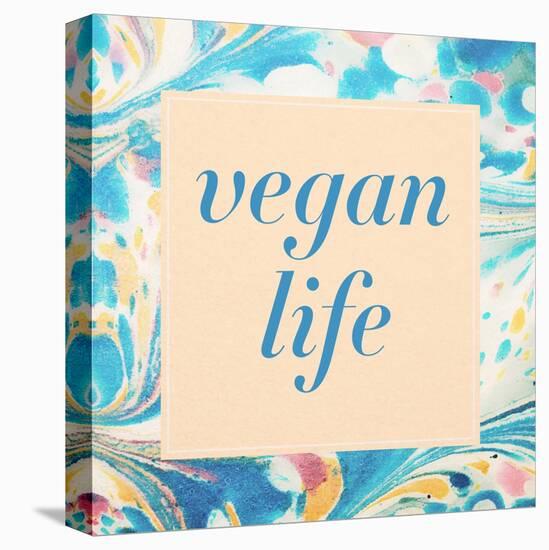 Vegan Life-Swedish Marble-Stretched Canvas