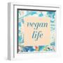 Vegan Life-Swedish Marble-Framed Art Print