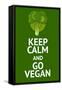 Vegan Poster with Popular Phrase-AlexanderZe-Framed Stretched Canvas