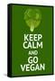 Vegan Poster with Popular Phrase-AlexanderZe-Framed Stretched Canvas