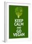 Vegan Poster with Popular Phrase-AlexanderZe-Framed Art Print