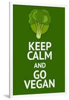 Vegan Poster with Popular Phrase-AlexanderZe-Framed Art Print