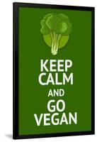 Vegan Poster with Popular Phrase-AlexanderZe-Framed Art Print