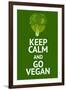 Vegan Poster with Popular Phrase-AlexanderZe-Framed Art Print