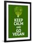 Vegan Poster with Popular Phrase-AlexanderZe-Framed Art Print