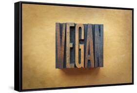 Vegan-enterlinedesign-Framed Stretched Canvas