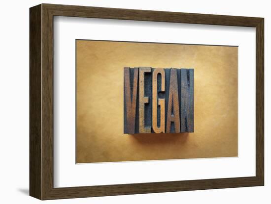 Vegan-enterlinedesign-Framed Photographic Print