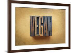 Vegan-enterlinedesign-Framed Photographic Print