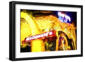 Vegas Advertising - In the Style of Oil Painting-Philippe Hugonnard-Framed Giclee Print