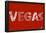 Vegas Gambling Text Poster-null-Framed Poster