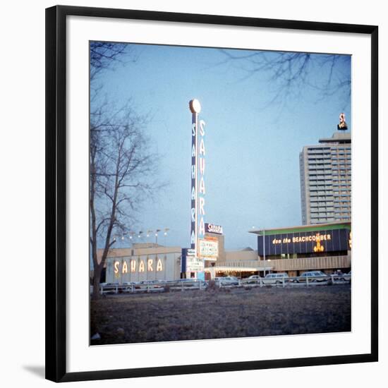 Vegas Hotels 1974-null-Framed Photographic Print