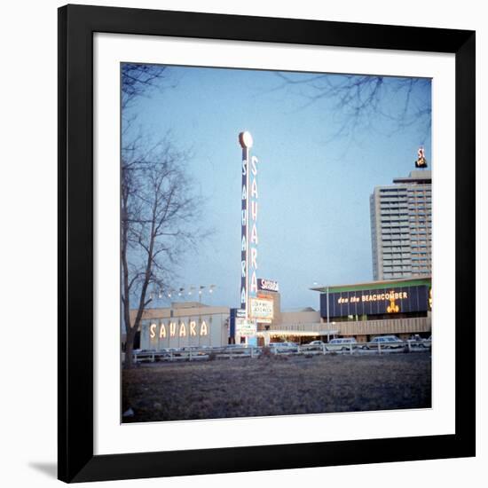 Vegas Hotels 1974-null-Framed Photographic Print