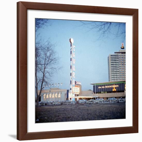 Vegas Hotels 1974-null-Framed Photographic Print