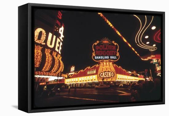 Vegas Lights-null-Framed Stretched Canvas