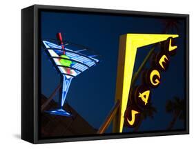 Vegas Neon Sign, Fremont Street East, Downtown, Las Vegas, Nevada, Usa-Walter Bibikow-Framed Stretched Canvas