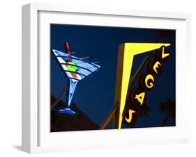 Vegas Neon Sign, Fremont Street East, Downtown, Las Vegas, Nevada, Usa-Walter Bibikow-Framed Photographic Print