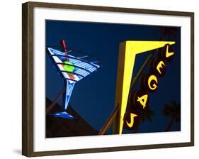 Vegas Neon Sign, Fremont Street East, Downtown, Las Vegas, Nevada, Usa-Walter Bibikow-Framed Photographic Print