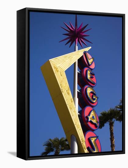 Vegas Neon Sign, Fremont Street East, Downtown, Las Vegas, Nevada, Usa-Walter Bibikow-Framed Stretched Canvas