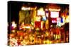 Vegas Night II - In the Style of Oil Painting-Philippe Hugonnard-Stretched Canvas