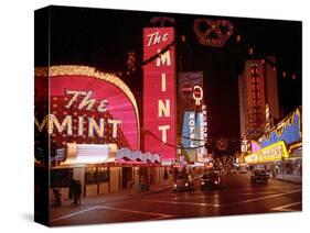 Vegas Strip Lights 1973-null-Stretched Canvas