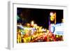 Vegas Strip Lights - In the Style of Oil Painting-Philippe Hugonnard-Framed Giclee Print