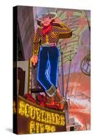 Vegas Vic Cowboy Neon Sign, Fremont Experience, Las Vegas-Michael DeFreitas-Stretched Canvas