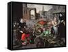 Vegetable and Flower Market-Arnout de Muyser-Framed Stretched Canvas