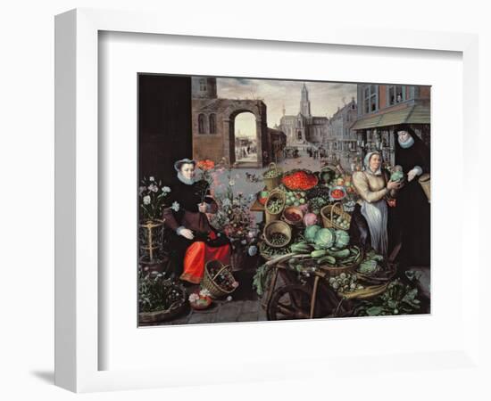 Vegetable and Flower Market-Arnout de Muyser-Framed Giclee Print