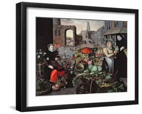 Vegetable and Flower Market-Arnout de Muyser-Framed Giclee Print