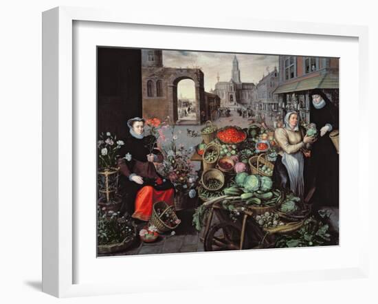 Vegetable and Flower Market-Arnout de Muyser-Framed Giclee Print