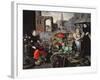 Vegetable and Flower Market-Arnout de Muyser-Framed Giclee Print