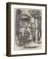 Vegetable Bazaar in Sirinagur, Cashmere-William Carpenter-Framed Giclee Print