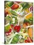 Vegetable Collage-J. Pierce-Stretched Canvas