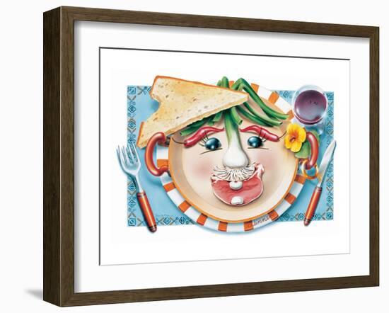 Vegetable Cotlet Face Plate-Renate Holzner-Framed Art Print