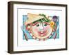 Vegetable Cotlet Face Plate-Renate Holzner-Framed Art Print