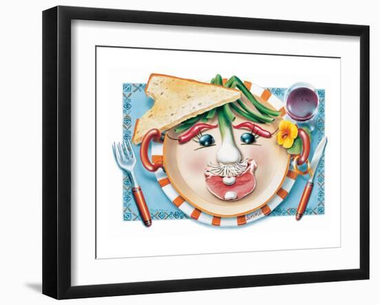 Vegetable Cotlet Face Plate-Renate Holzner-Framed Art Print