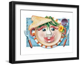 Vegetable Cotlet Face Plate-Renate Holzner-Framed Art Print