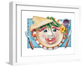 Vegetable Cotlet Face Plate-Renate Holzner-Framed Art Print