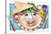 Vegetable Cotlet Face Plate-Renate Holzner-Stretched Canvas