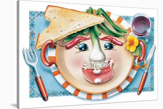 Vegetable Cotlet Face Plate-Renate Holzner-Stretched Canvas