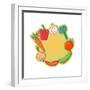 Vegetable Design-smilewithjul-Framed Premium Giclee Print